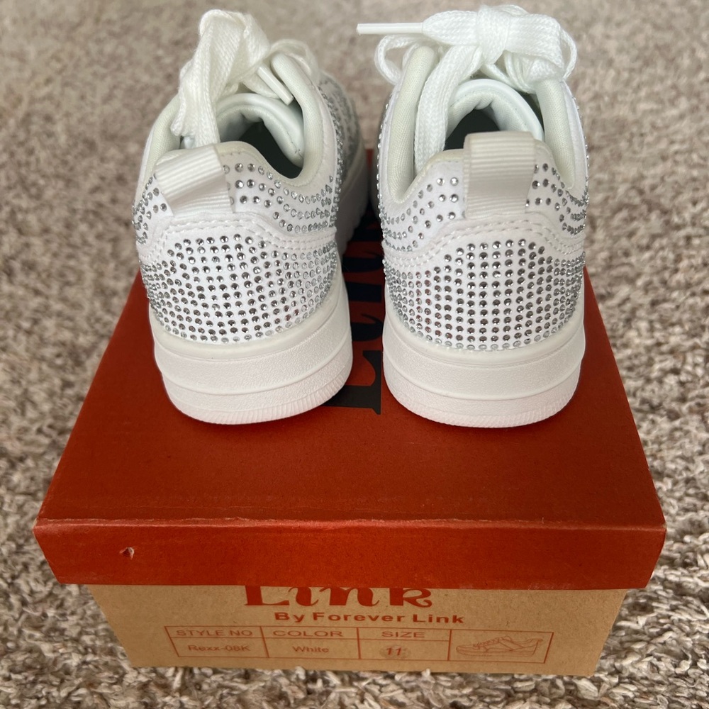 BRAND NEW Rhinestone Sneakers Toddler 11 - Picture 5 of 6
